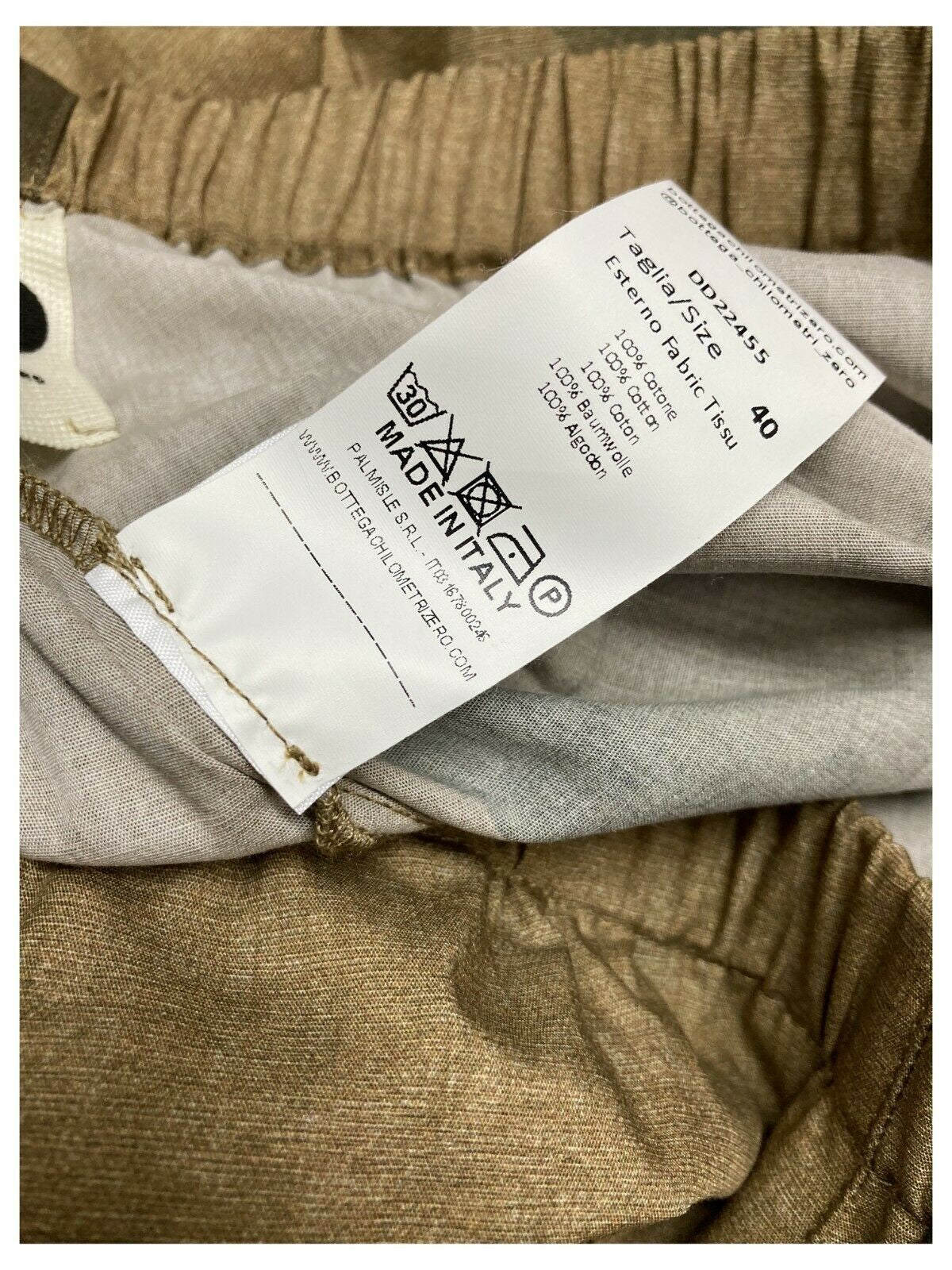 4.10 by BKØ pantalone donna fantasia art DD22455 MICENE 100% cotone MADE IN ITALY