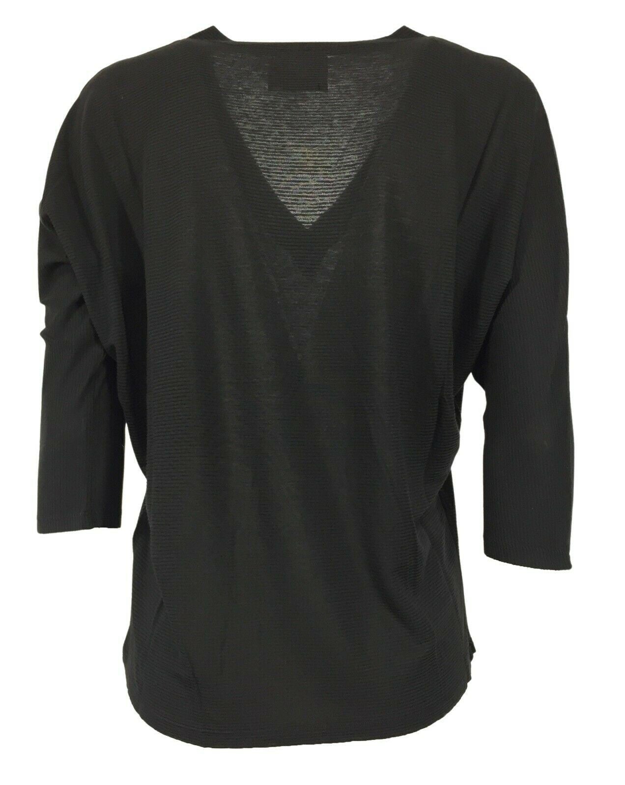 4.10 by BKØ maglia donna righe in tinta art DD22438 KIMONO MADE IN ITALY