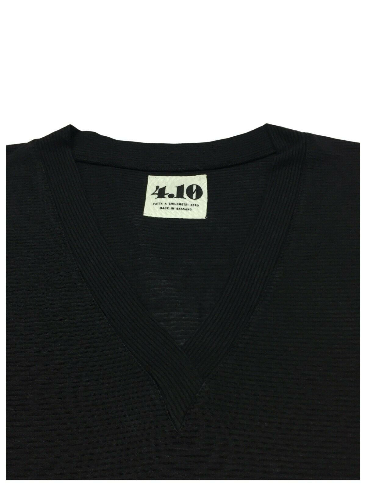 4.10 by BKØ maglia donna righe in tinta art DD22438 KIMONO MADE IN ITALY