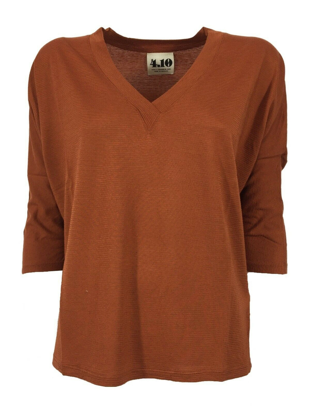 4.10 by BKØ maglia donna righe in tinta art DD22438 KIMONO MADE IN ITALY