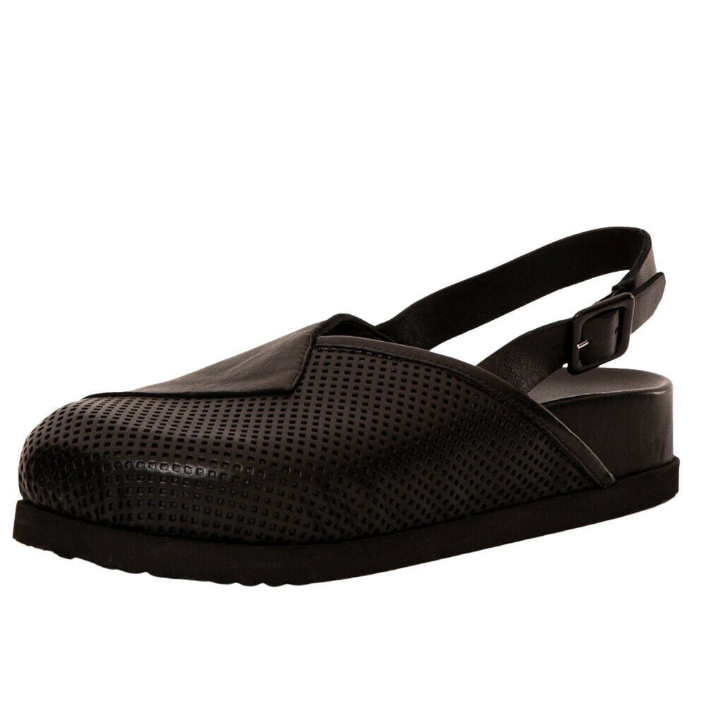 PATRIZIA BONFANTI scarpa donna nera rivisitazione metropolitana scarpe clog art PB001137 REMI MADE IN ITALY