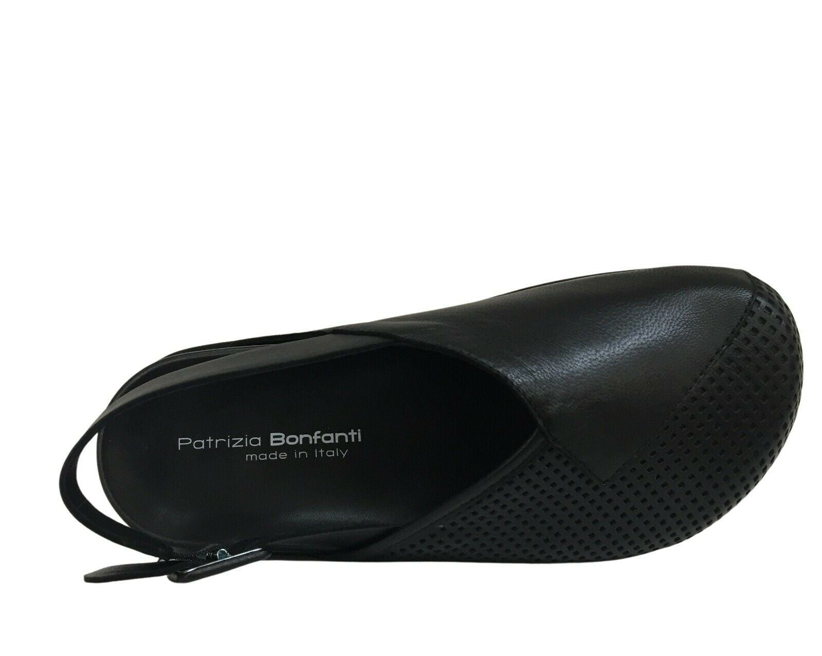 PATRIZIA BONFANTI scarpa donna nera rivisitazione metropolitana scarpe clog art PB001137 REMI MADE IN ITALY