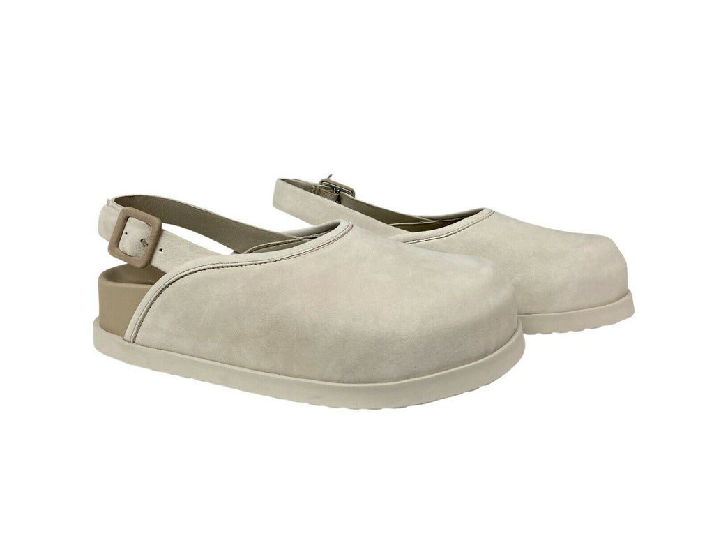 PATRIZIA BONFANTI scarpa taupe rivisitazione metropolitana scarpe clog art SAYO LAVE’ 100% pelle MADE IN ITALY