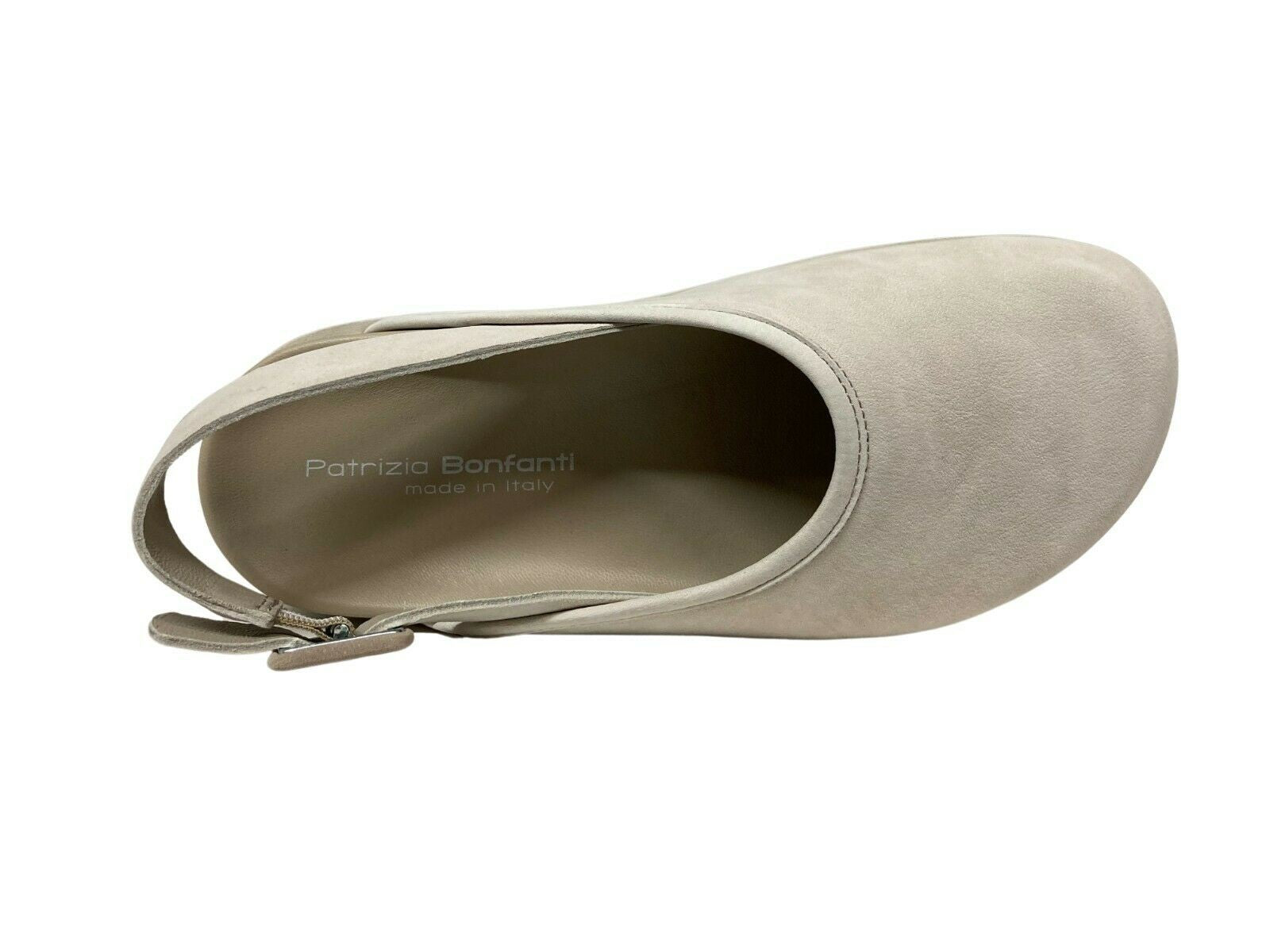 PATRIZIA BONFANTI scarpa taupe rivisitazione metropolitana scarpe clog art SAYO LAVE’ 100% pelle MADE IN ITALY