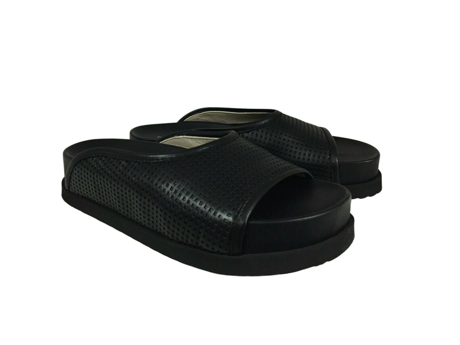 PATRIZIA BONFANTI sandalo basso nero fasciato art SEN SQUARE MADE IN ITALY