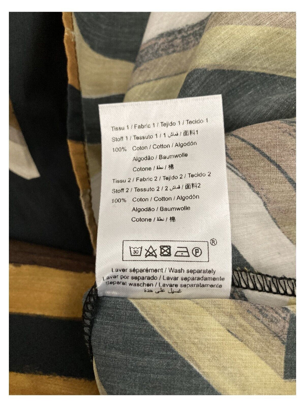 LA FEE MARABOUTEE abito donna fantasia senape/ocra/nero art FA-RO-LAURICE 100% cotone MADE IN ITALY