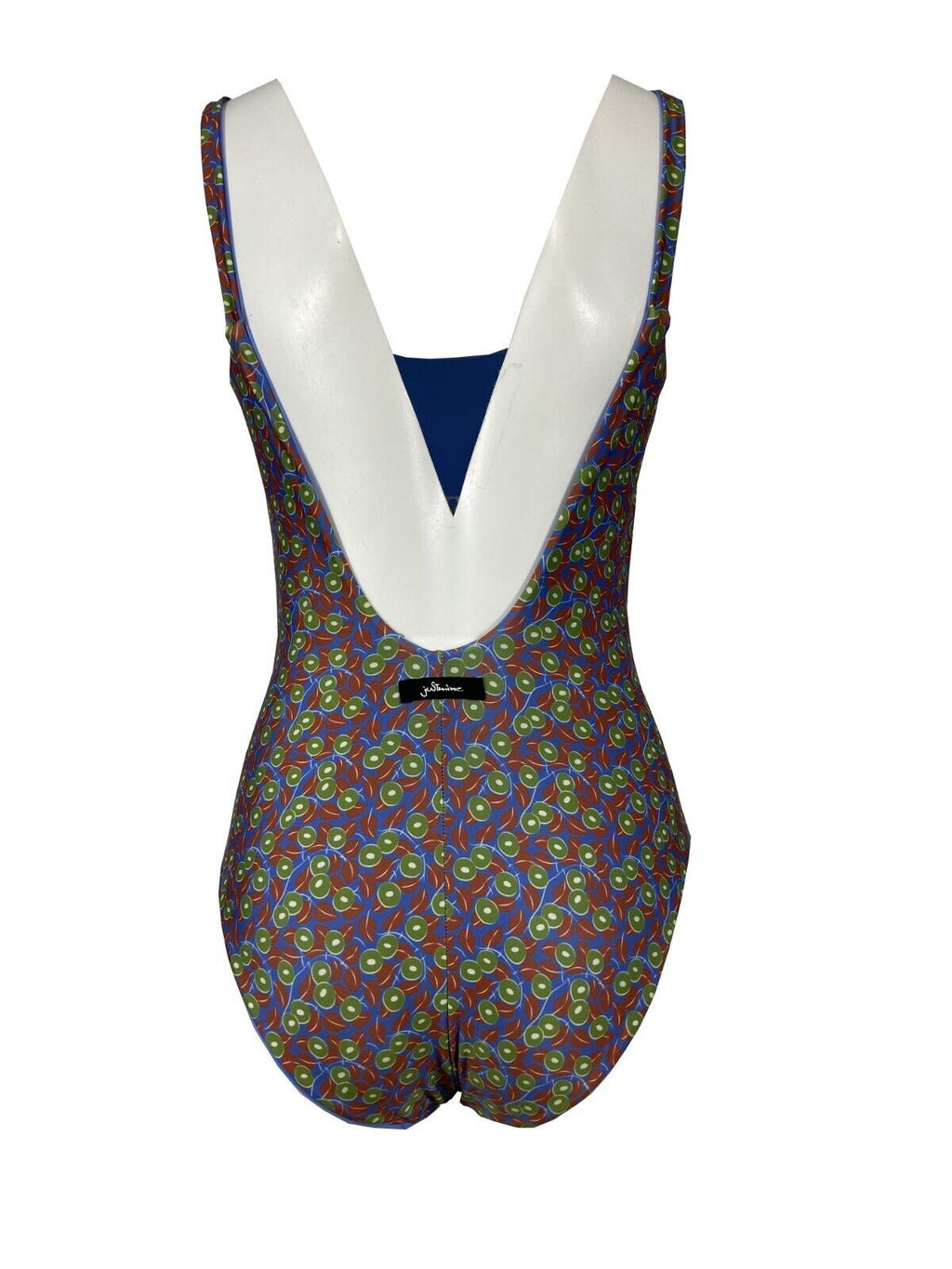 JUSTMINE costume donna intero double-face sky-olive-canyon art A7068000 DOUBLE BERRY MADE IN ITALY