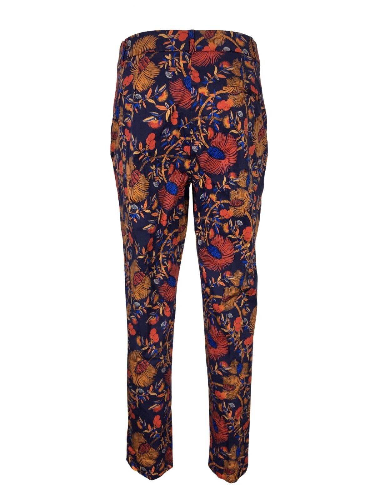 LA FEE MARABOUTEE pantalone donna blu fantasia floreale rosso art FD-PA- BILLY