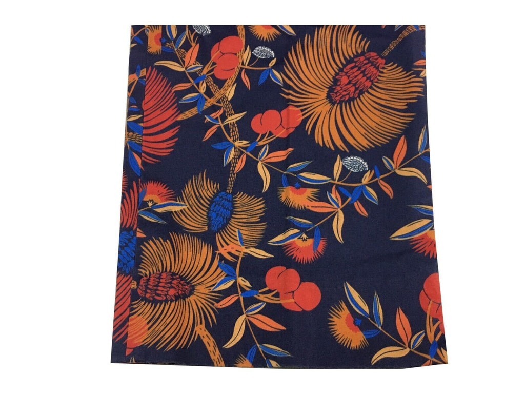 LA FEE MARABOUTEE pantalone donna blu fantasia floreale rosso art FD-PA- BILLY