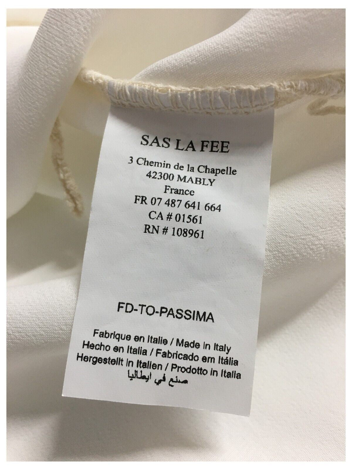 LA FEE MARABOUTEE blusa donna art FD-TO-PASSIMA 100% viscosa MADE IN ITALY