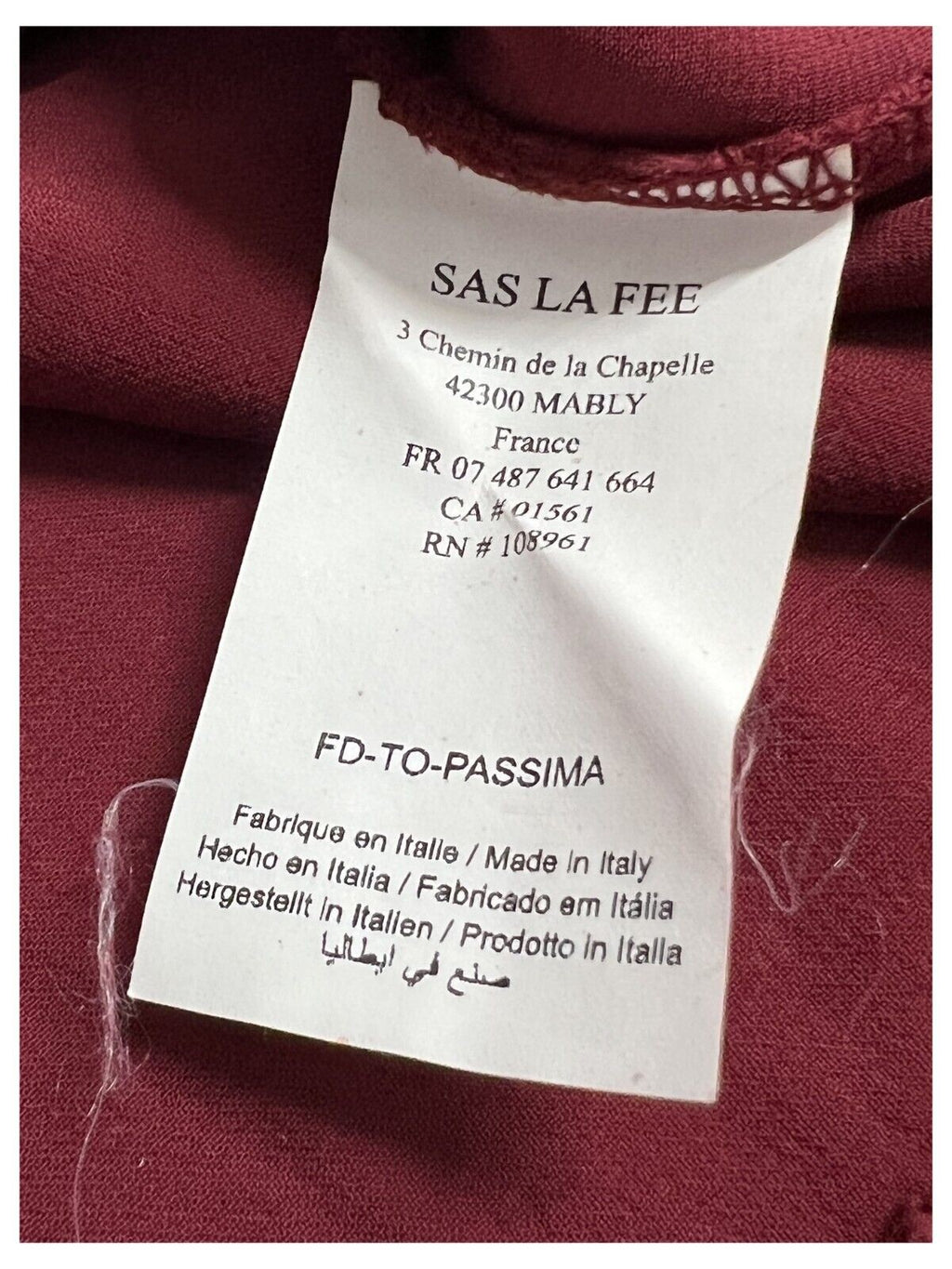 LA FEE MARABOUTEE blusa donna art FD-TO-PASSIMA 100% viscosa MADE IN ITALY