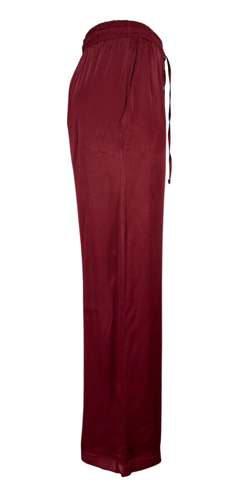 LA FEE MARABOUTEE pantalone donna palazzo bordeaux FD-PA-BACCHIA 100% viscosa MADE IN ITALY