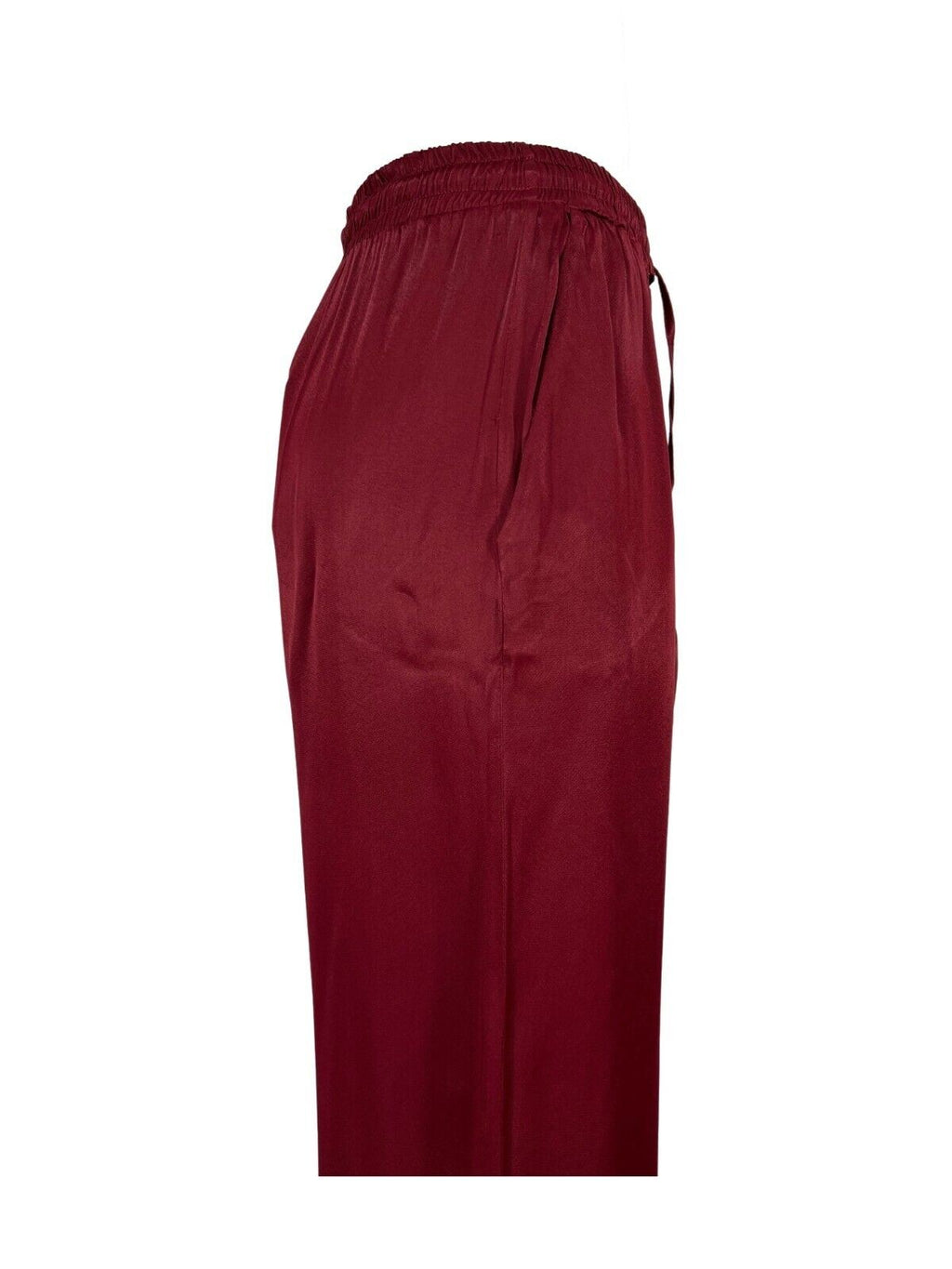 LA FEE MARABOUTEE pantalone donna palazzo bordeaux FD-PA-BACCHIA 100% viscosa MADE IN ITALY