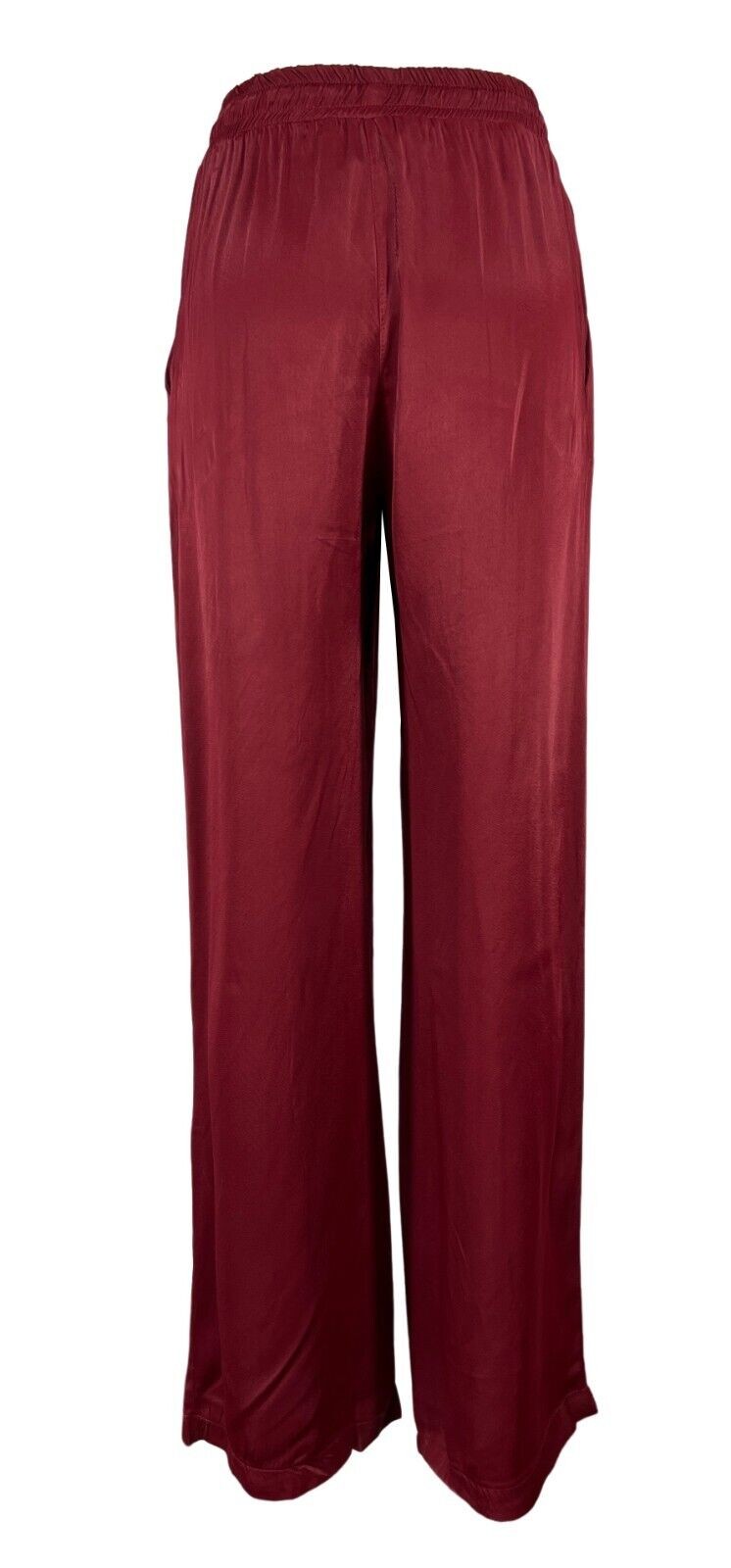 LA FEE MARABOUTEE pantalone donna palazzo bordeaux FD-PA-BACCHIA 100% viscosa MADE IN ITALY