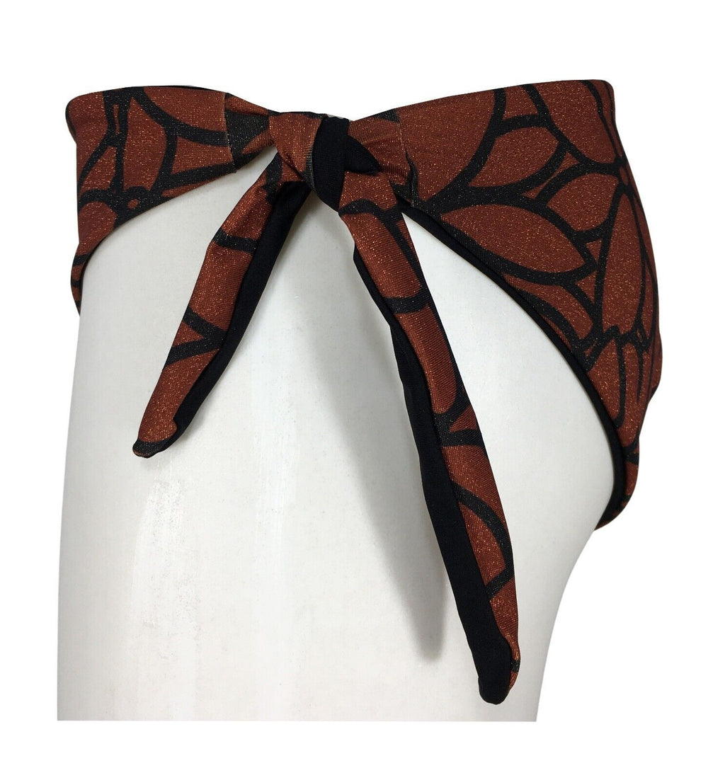 FEELING by JUSTMINE bikini donna push-up rust/black B28296000 LIBERTY SHINY MADE IN ITALY