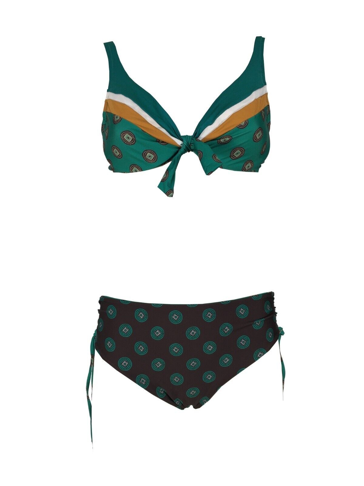 FEELING by JUSTMINE bikini donna vela moro/smeraldo art B2804C682 ETHNO CHIC MADE IN ITALY