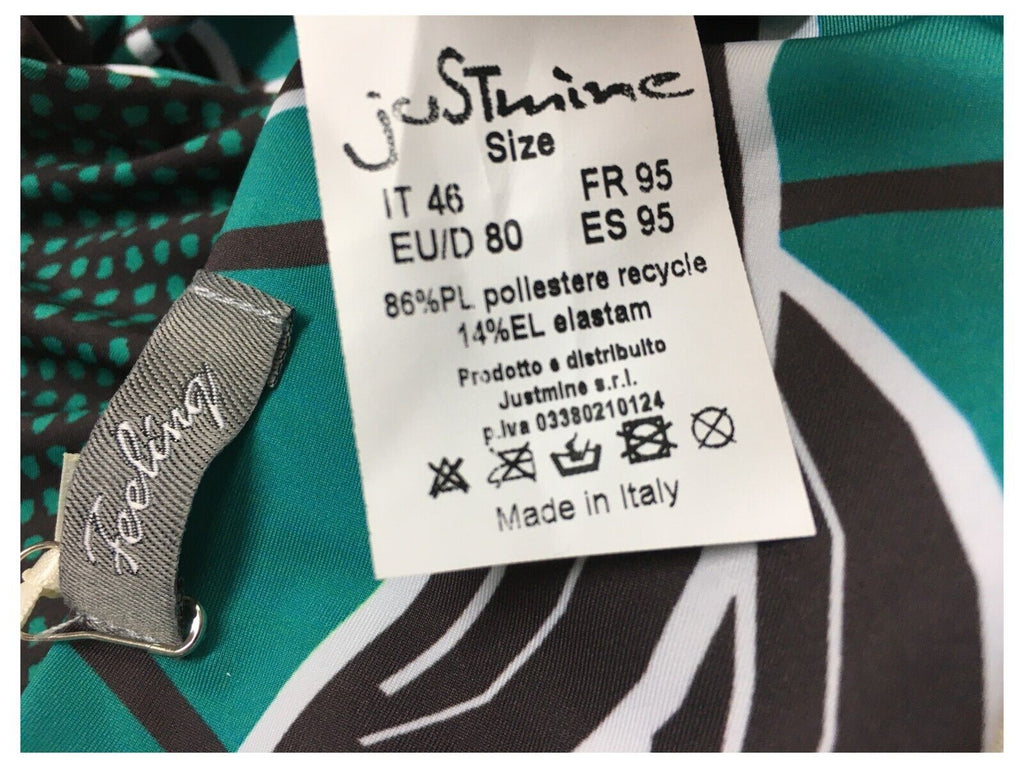 FEELING by JUSTMINE bikini donna double-face moro/smeraldo art R516C681 TULIPES MADE IN ITALY