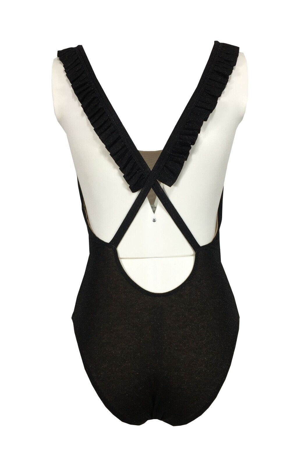 BE LIMOUSINE costume donna intero con rouches lurex art PANAREA SC372LU MADE IN ITALY