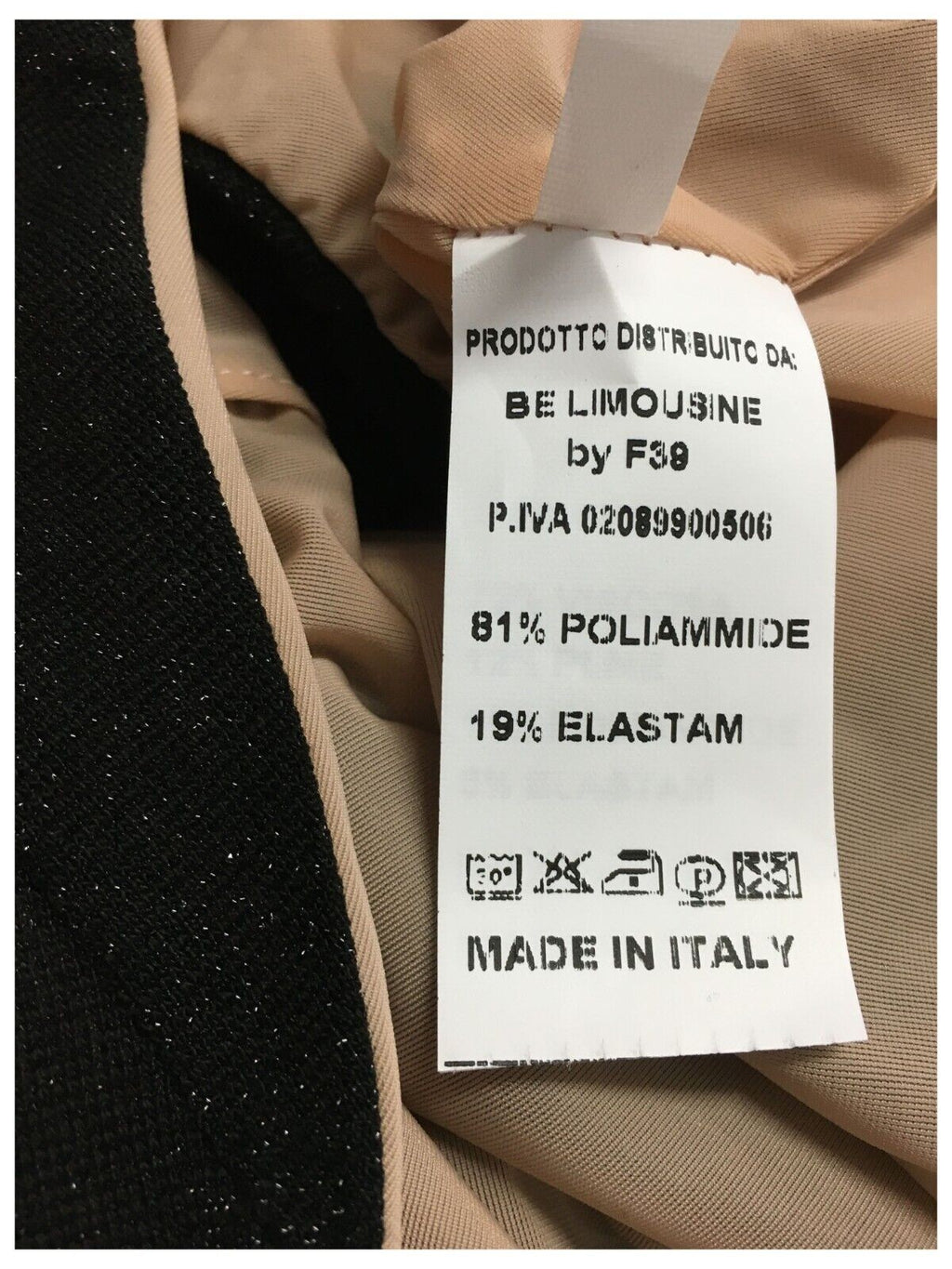 BE LIMOUSINE costume donna intero con rouches lurex art PANAREA SC372LU MADE IN ITALY