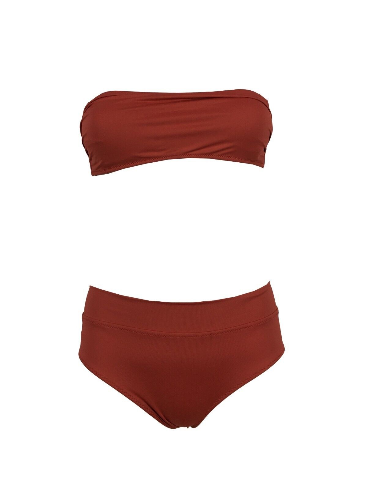 JUSTMINE bikini donna fascia foderato colore mattone BW28378018 ALLWAYS MADE IN ITALY