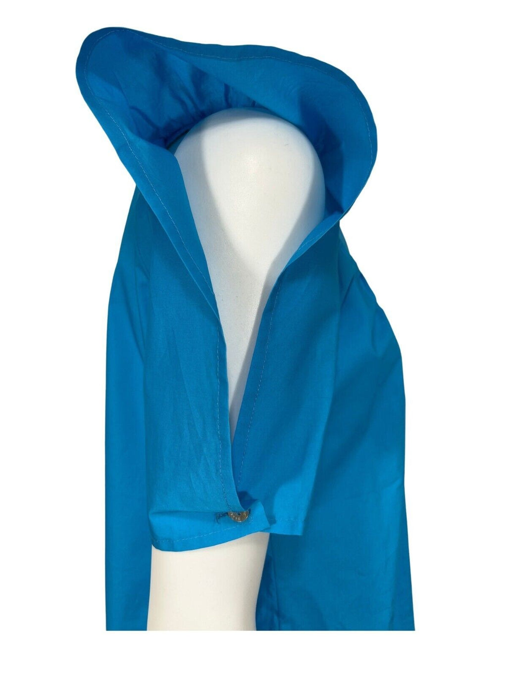 IL THE DELLE 5 blusa donna cotone turchese aperta a v L/MARK 12 100% cotone MADE IN ITALY