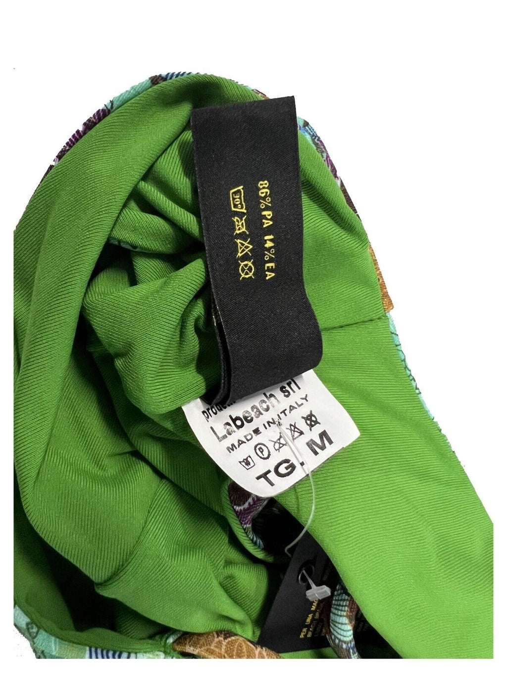 BEACH BRASIL bikini donna triangolo fantasia verde art 40-6301 A MADE IN ITALY