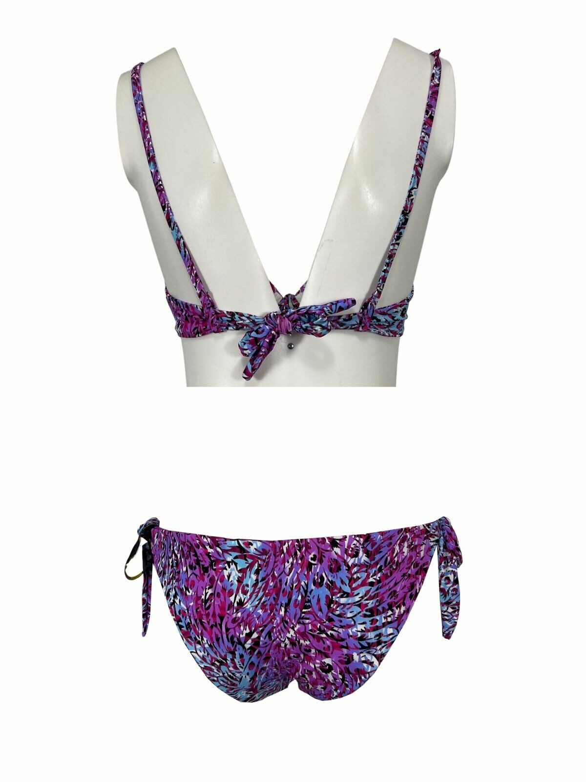 BEACH BRASIL bikini donna foderato fantasia fuxia art 43-6025L MADE IN ITALY