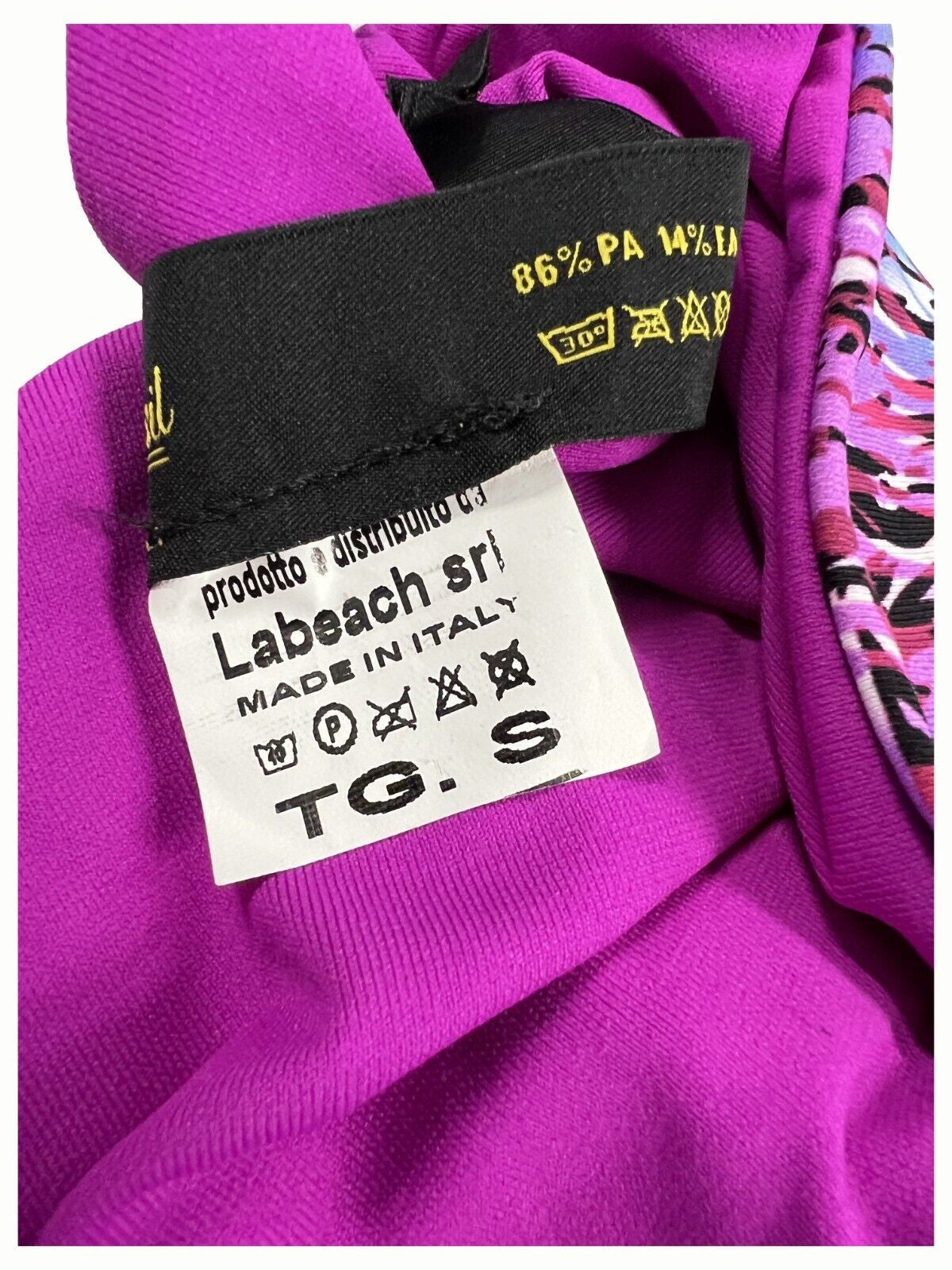 BEACH BRASIL bikini donna foderato fantasia fuxia art 43-6025L MADE IN ITALY