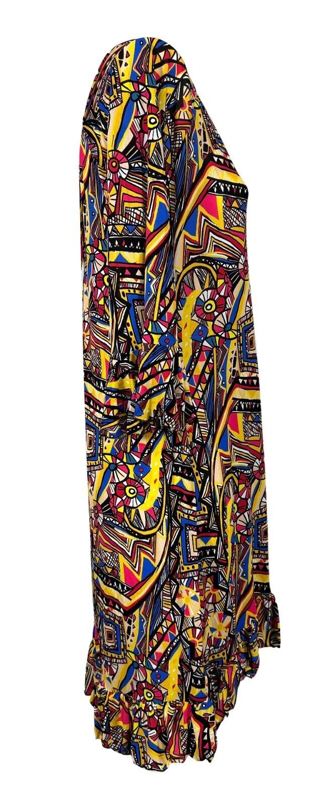 BEACH BRASIL copricostume fantasia nero/giallo/corallo art 144 7993 MADE IN ITALY