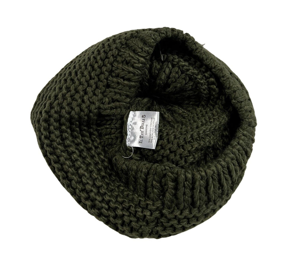 IL THE DELLE 5 cappello donna lana con pon pon in pelliccia M/SANSONE 715