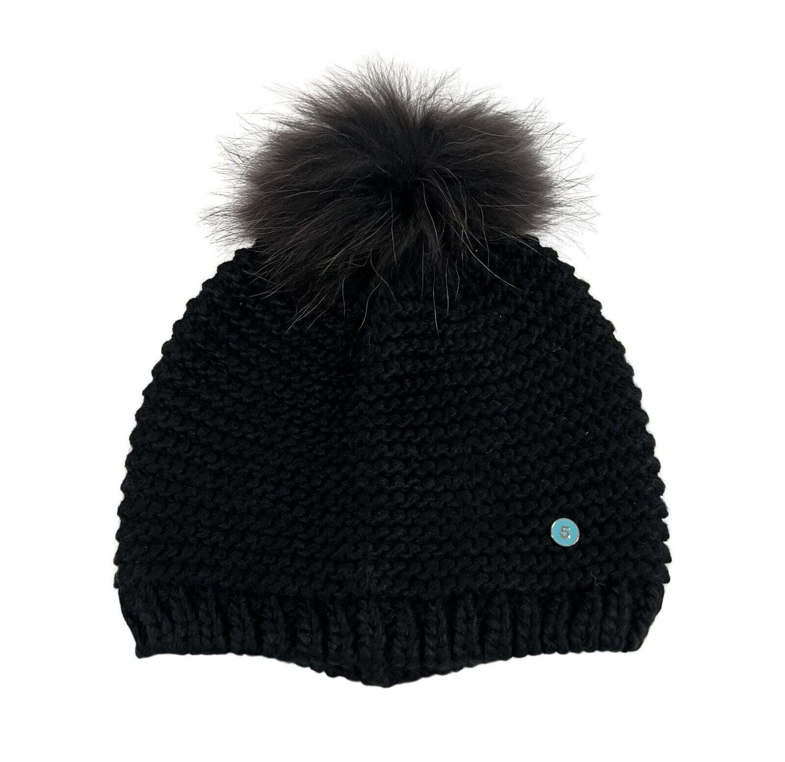 IL THE DELLE 5 cappello donna lana con pon pon in pelliccia M/SANSONE 715