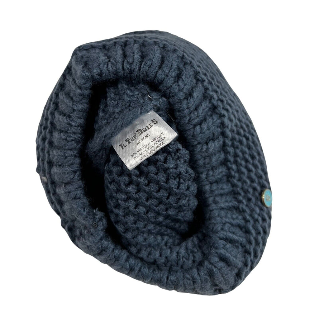 IL THE DELLE 5 cappello donna lana con pon pon in pelliccia M/SANSONE 715