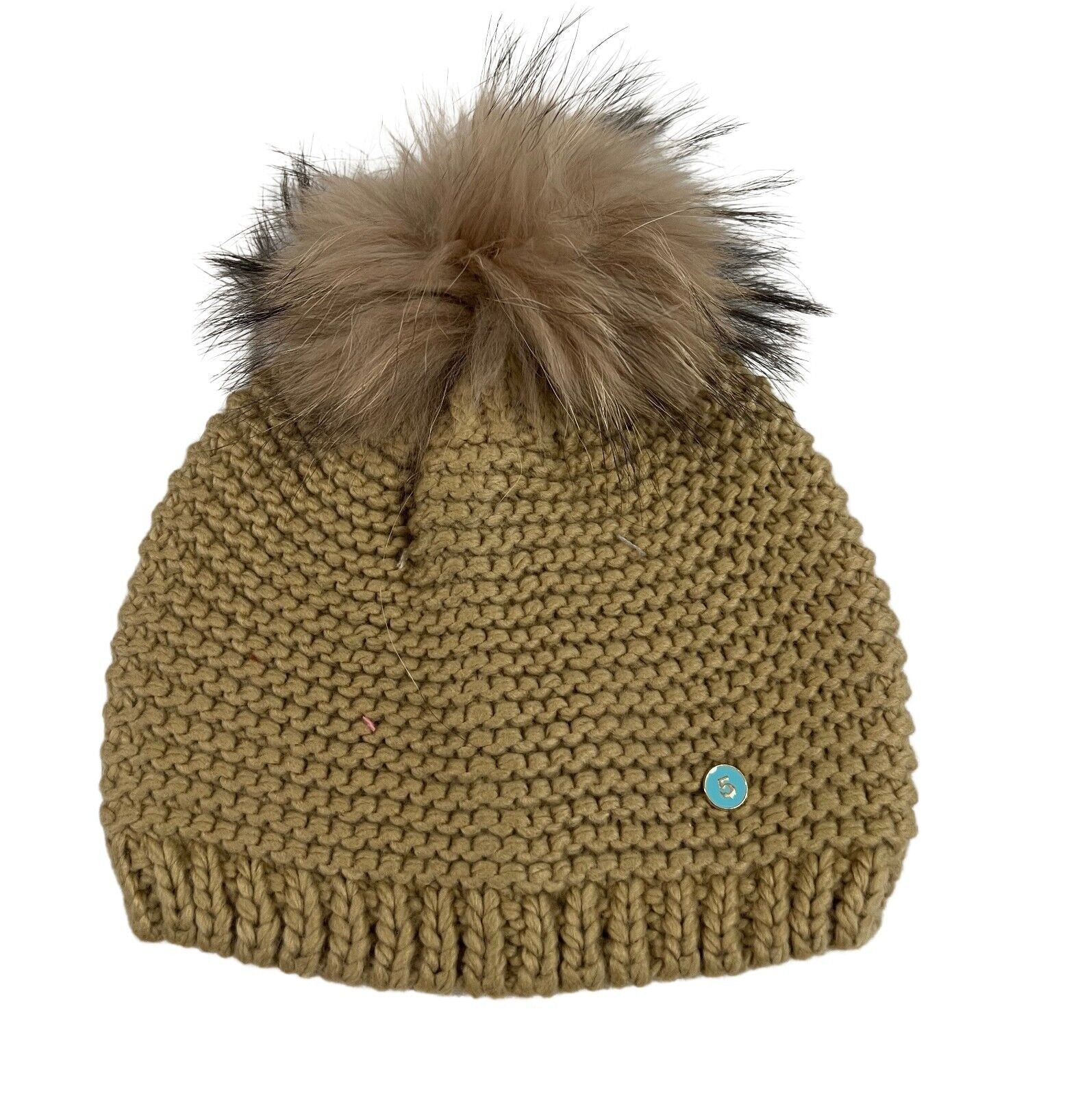 IL THE DELLE 5 cappello donna lana con pon pon in pelliccia M/SANSONE 715