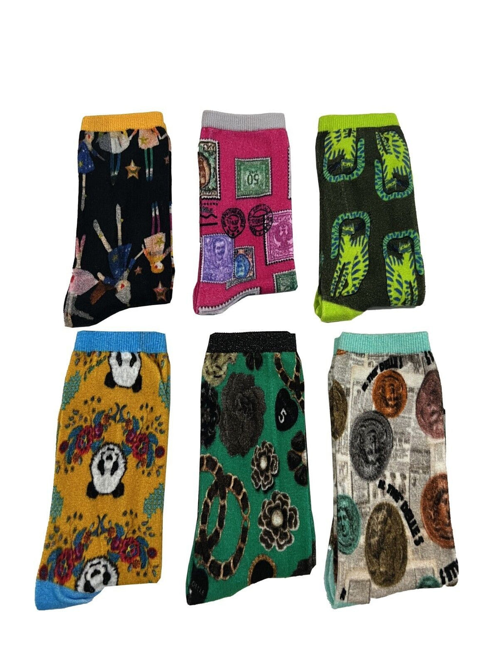 IL THE DELLE 5 calzino donna fantasia M/DARCY 90% cotone 10% elastan Tg. Unica 36/40