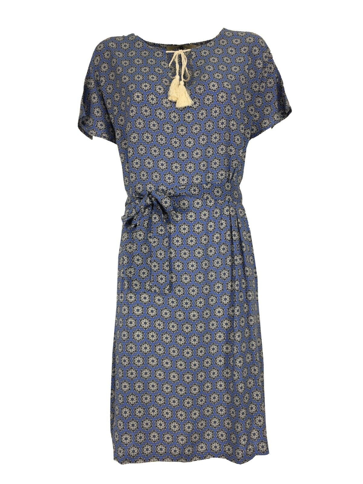 LA FEE MARABOUTEE abito donna fantasia celeste FD-RO-LEMIA 100% viscosa MADE IN ITALY