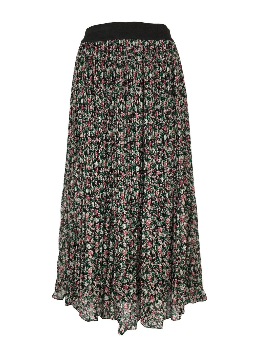 LA FEE MARABOUTEE gonna donna plissè fantasia floreale multicolor FE-JU-CHANA-F MADE IN ITALY