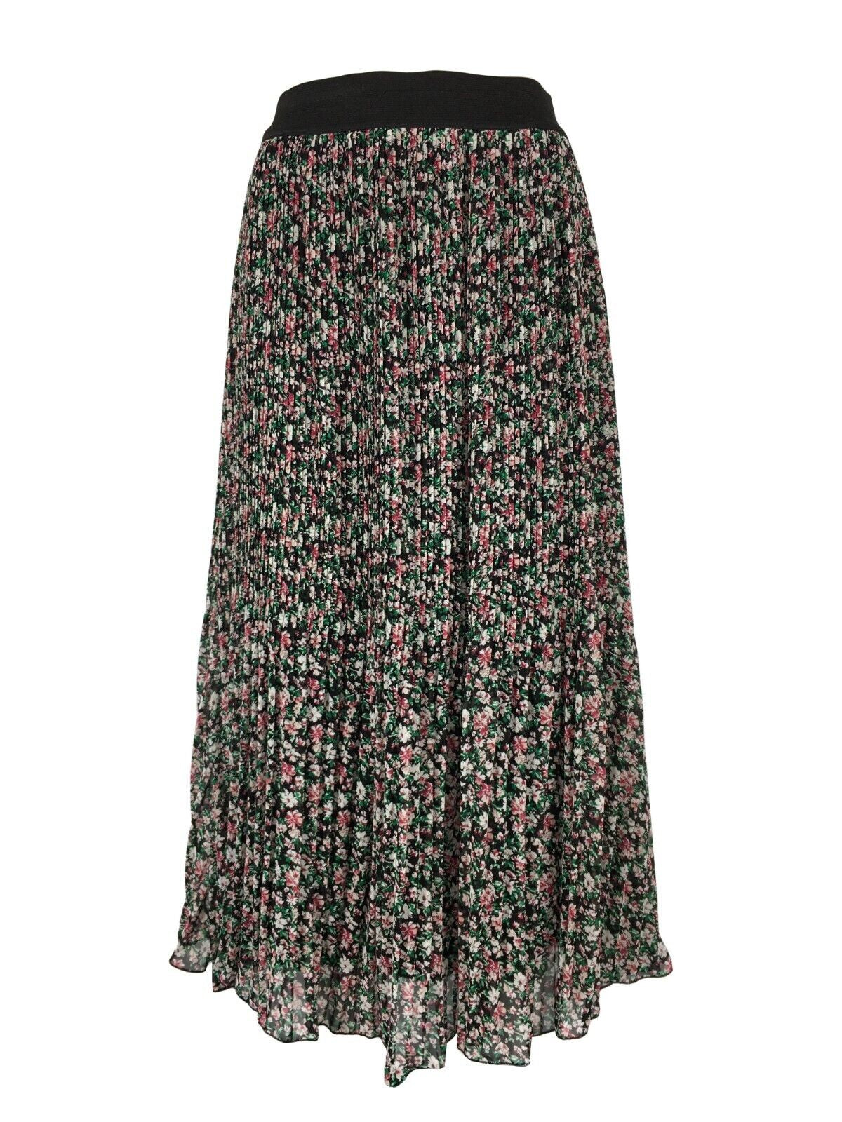 LA FEE MARABOUTEE gonna donna plissè fantasia floreale multicolor FE-JU-CHANA-F MADE IN ITALY