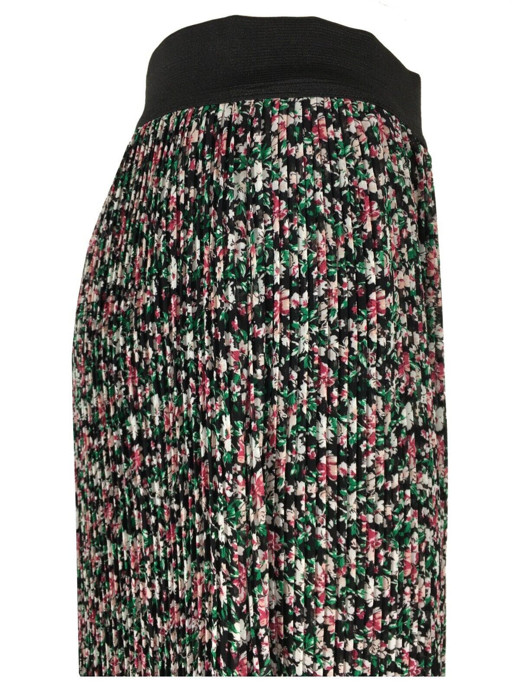 LA FEE MARABOUTEE gonna donna plissè fantasia floreale multicolor FE-JU-CHANA-F MADE IN ITALY