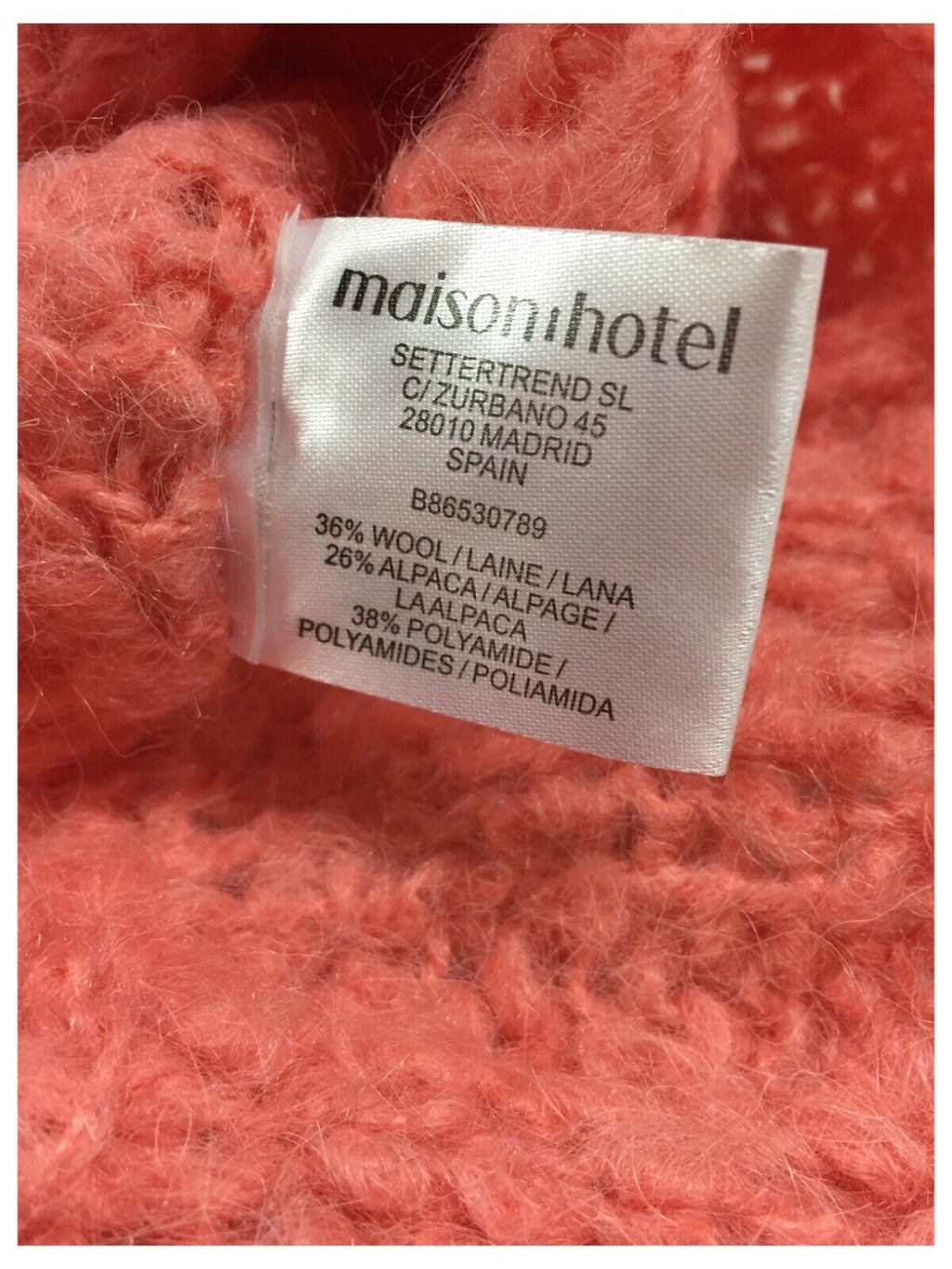 MAISON HOTEL cardigan donna salmone con bottoni art ISABELLA