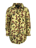 4.10 by BottegaChilometriZero giacca camicia donna trapuntata giallo DD22606 FANTASIA 100% nylon MADE IN ITALY