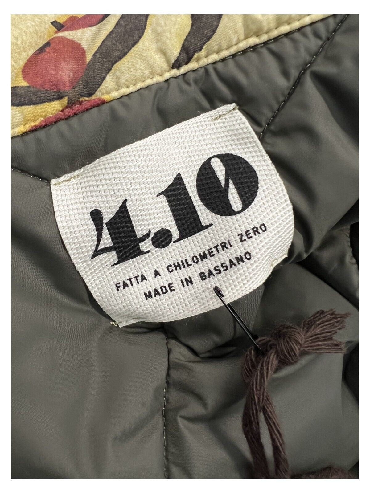 4.10 by BottegaChilometriZero giacca camicia donna trapuntata giallo DD22606 FANTASIA 100% nylon MADE IN ITALY