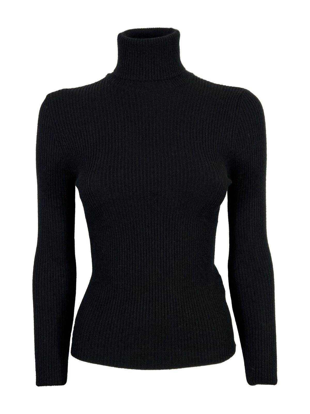 LA FEE MARABOUTEE maglia donna a costine collo alto FB-PU-COCOT MADE IN ITALY