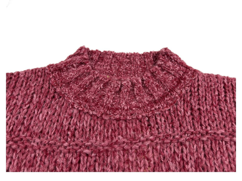 LA FEE MARABOUTEE maglia donna girocollo melange FE-PU-RALICE   MADE IN ITALY