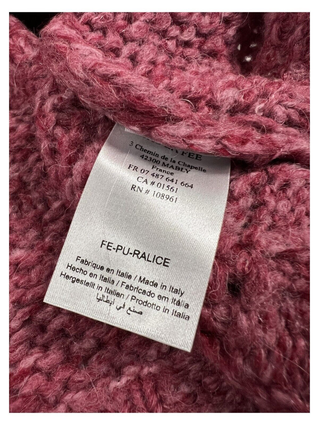 LA FEE MARABOUTEE maglia donna girocollo melange FE-PU-RALICE   MADE IN ITALY