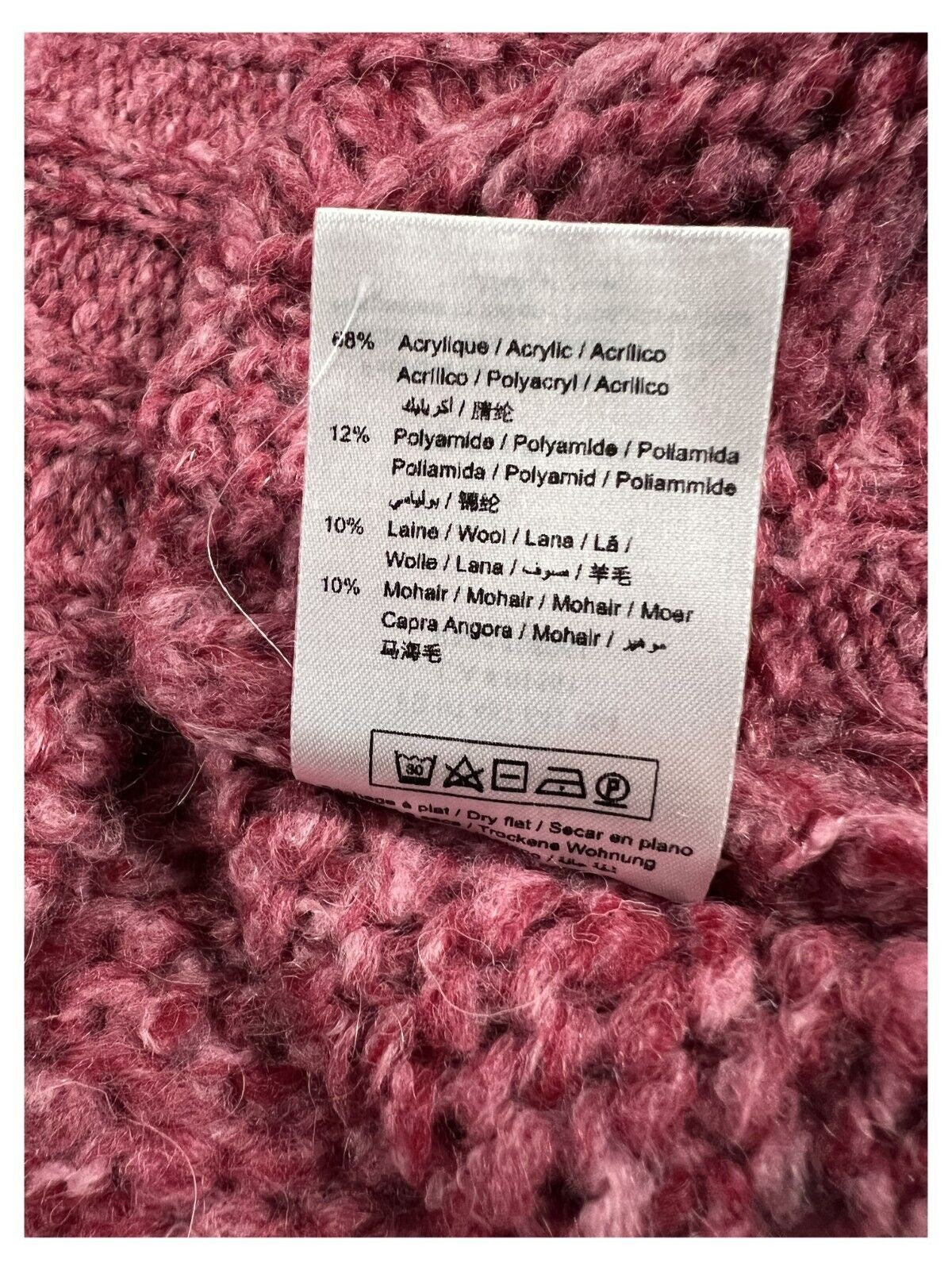 LA FEE MARABOUTEE maglia donna girocollo melange FE-PU-RALICE   MADE IN ITALY