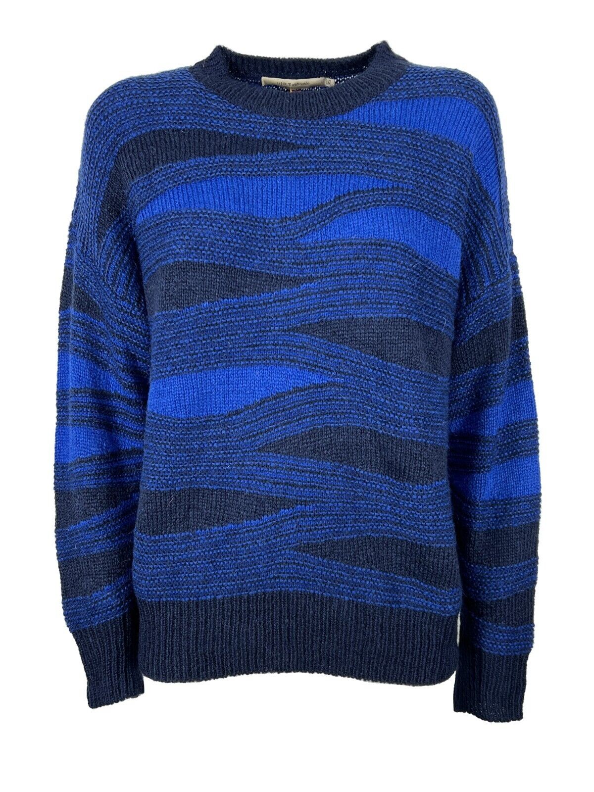 LA FEE MARABOUTEE maglia donna girocollo bicolore FE-PU-RUSE MADE IN ITALY