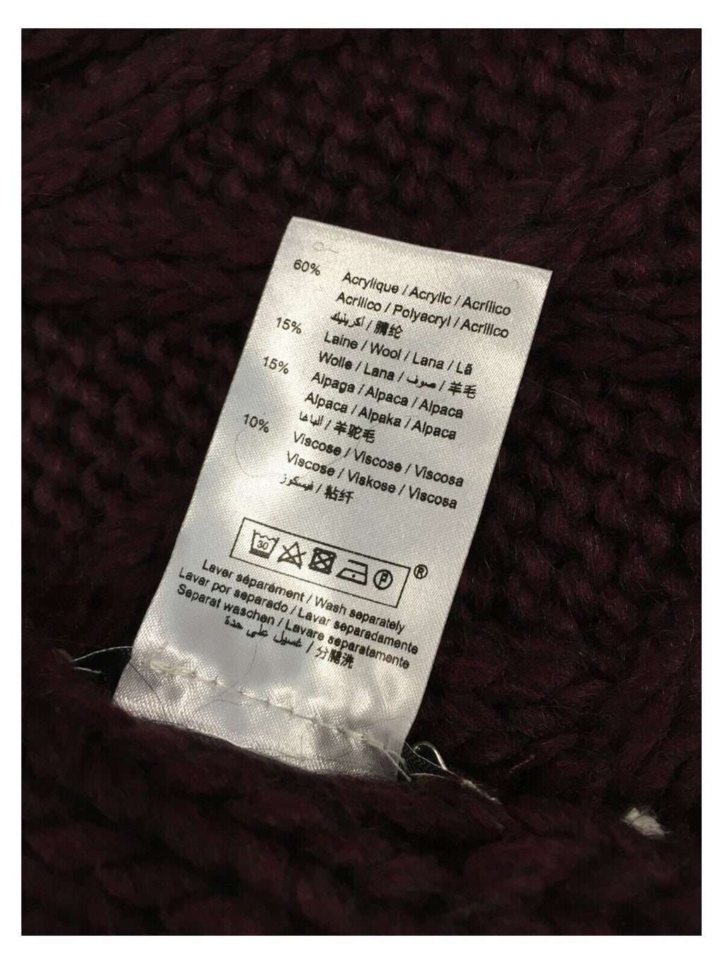 HUMILITY sciarpa donna trecce e frange HE-AT-SORBI MADE IN ITALY