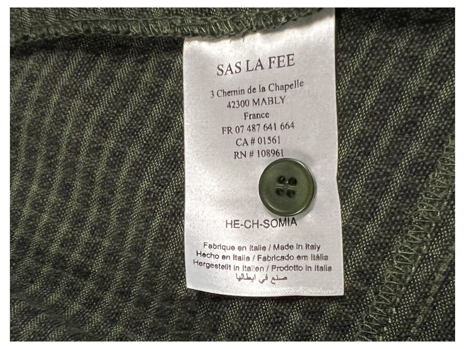 HUMILITY 1949 maxi camicia donna asimmetrica quadri grigio/verde HE-CH-SOMIA MADE IN ITALY