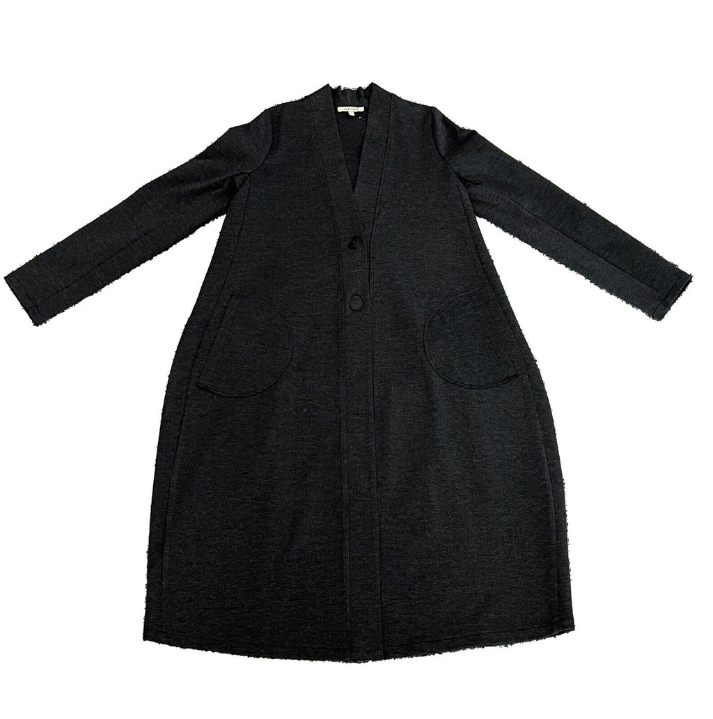 HUMILITY 1949 cardigan lungo punto milano grigio HE-GI-SAMIRA  MADE IN ITALY