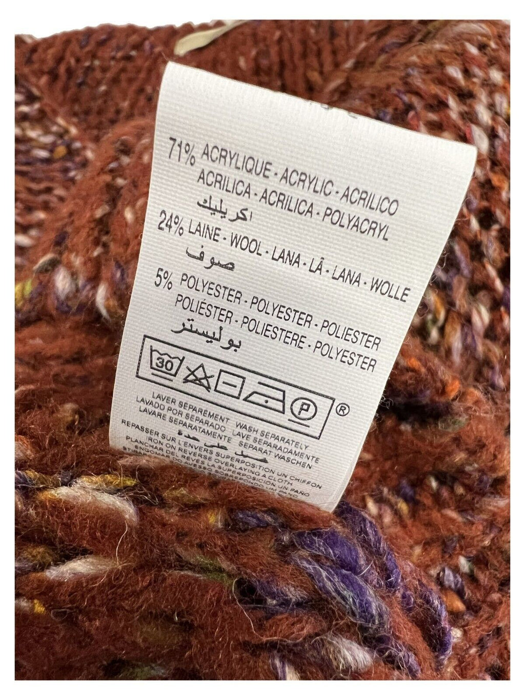 LA FEE MARABOUTEE maglia donna lana bouclè multicolor FE-PU-CLONE MADE IN ITALY